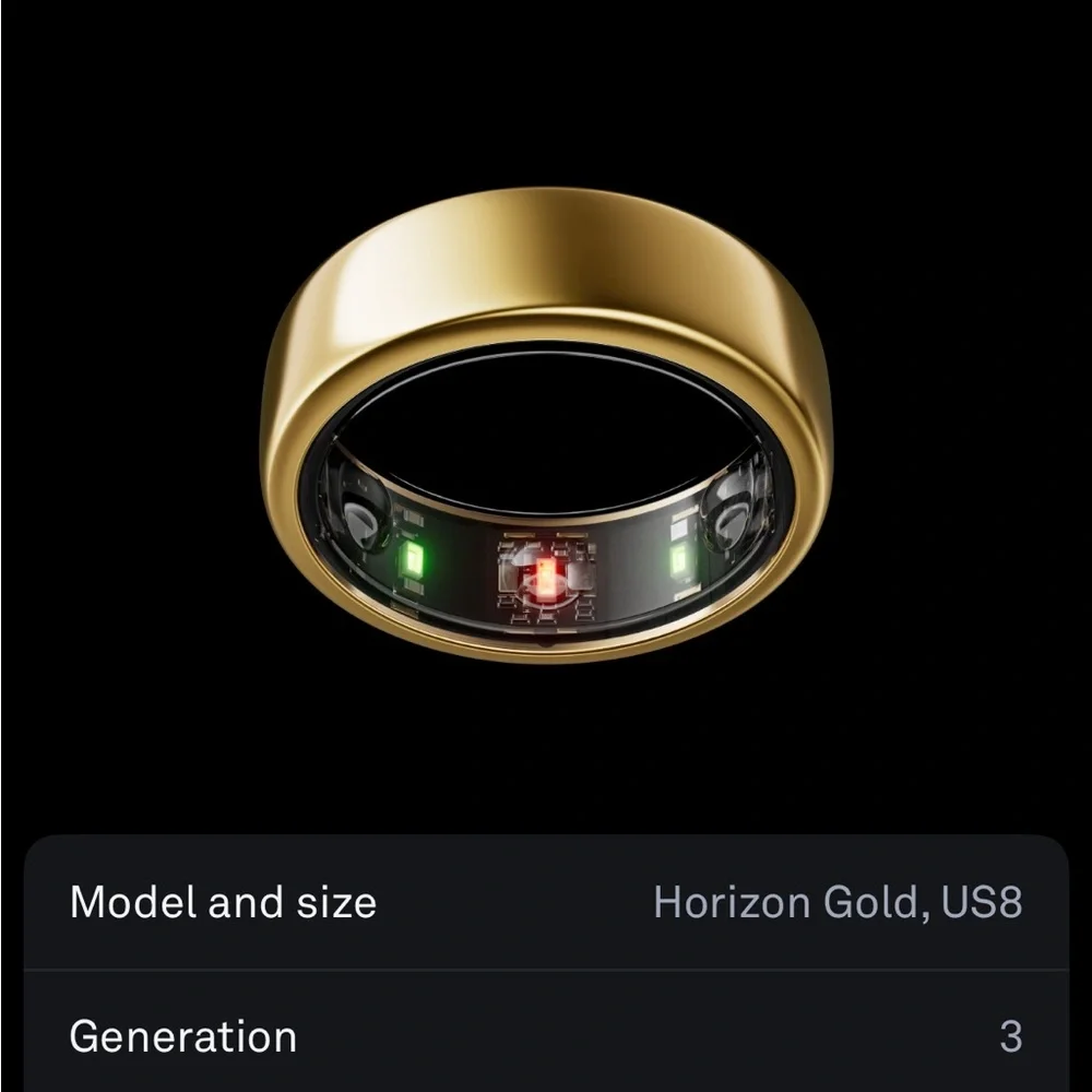 Gold Oura Ring size 8 Gen 3